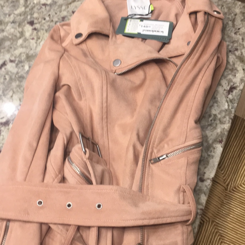 NWT Lysse Corey suede jacket dusty peach. XS